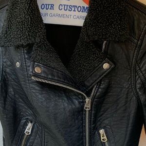 Faux Leather Biker Jacket